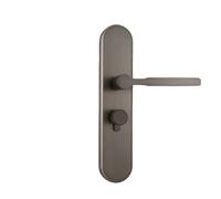 Door Lock with Key and Screw knob Lock Door Handle(Grey)