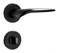 Door Lock, Zinc Alloy Invisible Concealed Design Split Handle Modern, for Bedroom Living Room Interior Wooden Doors 7 Colours(J)