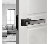 door lock Zinc Alloy Magnetic Suction Mute Door Lock Modern Minimalist Invisible One Word Handle(60A1 Grey)
