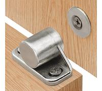 Door Magnetic Catch, 4 Pack Cupboard Door Magnets Strong Magnetic Catch Silver Heavy Duty Magnetic Door Catch for Kitchen Cupboard, Wardrobe, Bathroom Cabinet, Drawer, Louver, Closet White Furniture