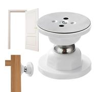Door Magnetic Catch - Short Silicone Stopper, Anti Collision Rears Holders, Wood Ground Mount Strong Touch | Protective Heavy Duty Magnetic Stops for Home, Shop, School, 2.05x2.05x2.09 inches