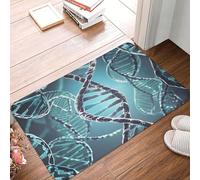 Door Mat 60 X 40 CM Non-Slip Dirt Trapper Welcome Mats Machine Washable DoorMat DNA Genetic Helix Front Door Mats Indoor Outdoor Entrance Mat Floor Mat for Garage Patio Porch Farmhouse