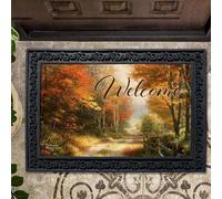Door Mat A Walk Down Autumn Lane Doormat