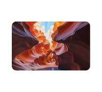 Door Mat Absorbent Non-Slip Welcome Mat All-Weather Heavy Duty Floor Mats Antelope Canyon Front Doormat Low Profile Porch Entrance Mats Kitchen Rugs for Entryway Bath 20" x 31.5"