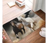 Door Mat Absorbent Non-Slip Welcome Mats Washable Kitchen Rugs for Entryway Front Door Mat Horse passing through the clouds Doormat Outdoor Indoor Entrance Doormat for Bedroom Kitchen Porch 40x60 cm