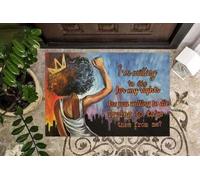 Door Mat African American Woman I'M Willing To Die For My Rights Black Pride Family And Friend Awesome Gift Doormats