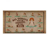 Door Mat All Guest Must Be Approved By The Dog Welcome Doormat