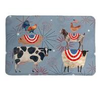Door Mat Americana Farm Animals Memory Doormat Bold Pattern Tasteful Style
