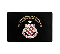 Door Mat Army - 1St Battalion 8Th Artillery Floor Mat Non-Slip Entrance Matting Absorbent Entrance Rug For Living Room Kitchen Patio 40X60CM