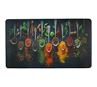 Door Mat Artistic Beautiful Anti Fatigue Entrance Rug Soft Floor Mat Absorbent Entrance Matting For Living Room Kitchen Garden 40X60CM