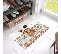 Door Mat Autumn Wind Gold Dog Easy Clean Welcome DoorMat