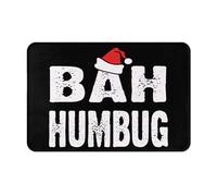 Door Mat Bah Humbug Entrance Rug Durable Floor Mat Soft Entrance Matting For Kitchen Outdoor Indoor 40X60CM