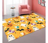 Door Mat Bat Pumpkin Outdoor Rug Washable Doormat Thicken Rugs Living Room Non Slip Indoor Door Mat Outdoor for Front Door Flannel Area Rugs for Living Room Bedroom Carpet 100x150cm