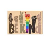Door Mat Be Kind Doormat Lgbt Gift Personalized Doormat