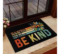Door Mat Be Kind Hippie Doormat