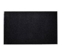 Door Mat Black 90x60cm PVC Non-Skid Indoor Outdoor Entryway Heavy-Duty Washable