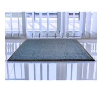Door Mat Blue 90 x 120 cm Polypropylene Vinyl Backing Anti-Slip Hand Washable UK