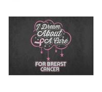 Door Mat Cancer - I Dream About Cure For Cancer Doormat