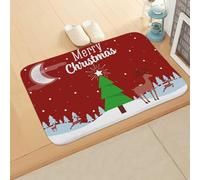 Door Mat Christmas Tree Animals Outdoor Rug Washable Door Mat Indoor Outdoor Thicken Doorma Non Slip Rugs Living Room Flannel Area Rugs Carpets for Living Room Bedroom Doormats 100x120cm