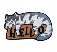 Door mat Coconut HELLO Sleeping Cat 45x75cm