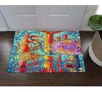 Door Mat Colorful Brain & Snake Doormat