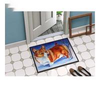 Door Mat Corgi Cardinal Buddy Floor Rug Doormat