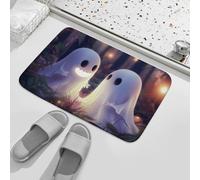 Door Mat Cute Halloween Ghosts Floor Mat Non-Slip Entrance Rug Soft Entrance Matting For Garden Kitchen Living Room 40X60CM