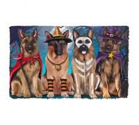 Door Mat Dog Doormat German Shepherd Halloween Custom Doormat