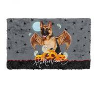 Door Mat Dog Doormat Halloween Vampire German Shepherd Custom Doormat