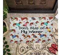 Door Mat Don't Step on My Wiener Dachshund Doormat