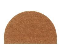 vidaXL Door Mat Floor Mat Entrance Mat Doormat Black Half Round Tufted Coir