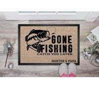 Door Mat Doormat Gone Fishing Catch You Later