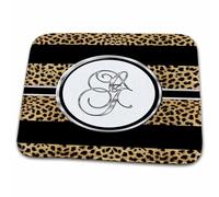 Door Mat Elegant Cheetah Animal Print Monogram Letter G Cw Designs Monogram Letters Ground Mat Non-Slip Decoration Floor Rug, For Bathtub, Entry, Patio, 40x60cm