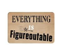 Door Mat Everything Is Figureoutable Inspirational Farmhouse Entrance Rug Durable Floor Mat Absorbent Entrance Matting For Indoor Kitchen Outdoor 40X60CM