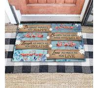 Door Mat Flamingo Do What Makes You Happy Doormat