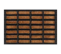 Door Mat Floor Entrance Doormat Rectangular Rubber and Coir vidaXL