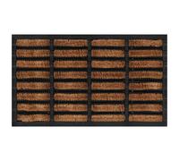 Door Mat Floor Entrance Doormat Rectangular Rubber and Coir vidaXL
