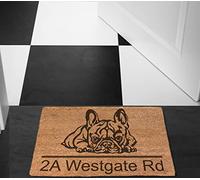 Door mat French Bulldog Design Door Mat Welcome Mat Gift Home Doormat House Warming Gift Outdoor Porch Decor Doormat Home Gifts Welcome Mat Non-Slip Doormat Shoe Mat Porch Decor 50x80cm