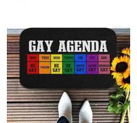 Door Mat Gay Pride Agenda, LGBT Doormat