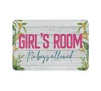 Door Mat Girls No Boys Allowed Floor Mat Soft Entrance Matting Non-Slip Entrance Rug For Living Room Indoor Outdoor 40X60CM