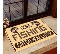 Door Mat Gone Fishing Catch You Later Doormat