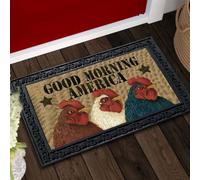 Door Mat Good Morning America Chickens Doormat