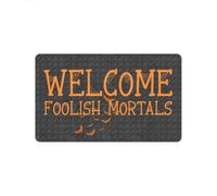 Door Mat Halloween Welcome To Foolish Mortals Equality Doormat