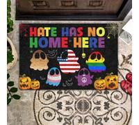 Door Mat Hate Has No Home Here Boo Halloween Funny Indoor And Outdoor Doormat