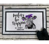 Door Mat Heifer be Trippin' Animal Doormat