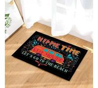 Door Mat Hippie Time Let's Go To The Beach Doormat