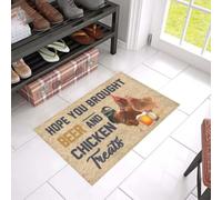 Door Mat Hope You Brought Beer And Chicken Treats Doormat Best For Family
