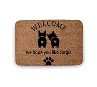 Door Mat Hope You Like Corgis Dog Lovers Entrance Matting Soft Floor Mat Non-Slip Entrance Rug For Kitchen Patio Living Room 40X60CM
