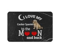 Door Mat I Love English Cocker Spaniel Dog Soft Mats For Inside Easy To Clean Entrance Carpet Rug For Indoor Patio Kitchen 60X40Cm