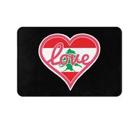 Door Mat I Love Lebanon Flag Floor Carpet Rug 40X60CM
